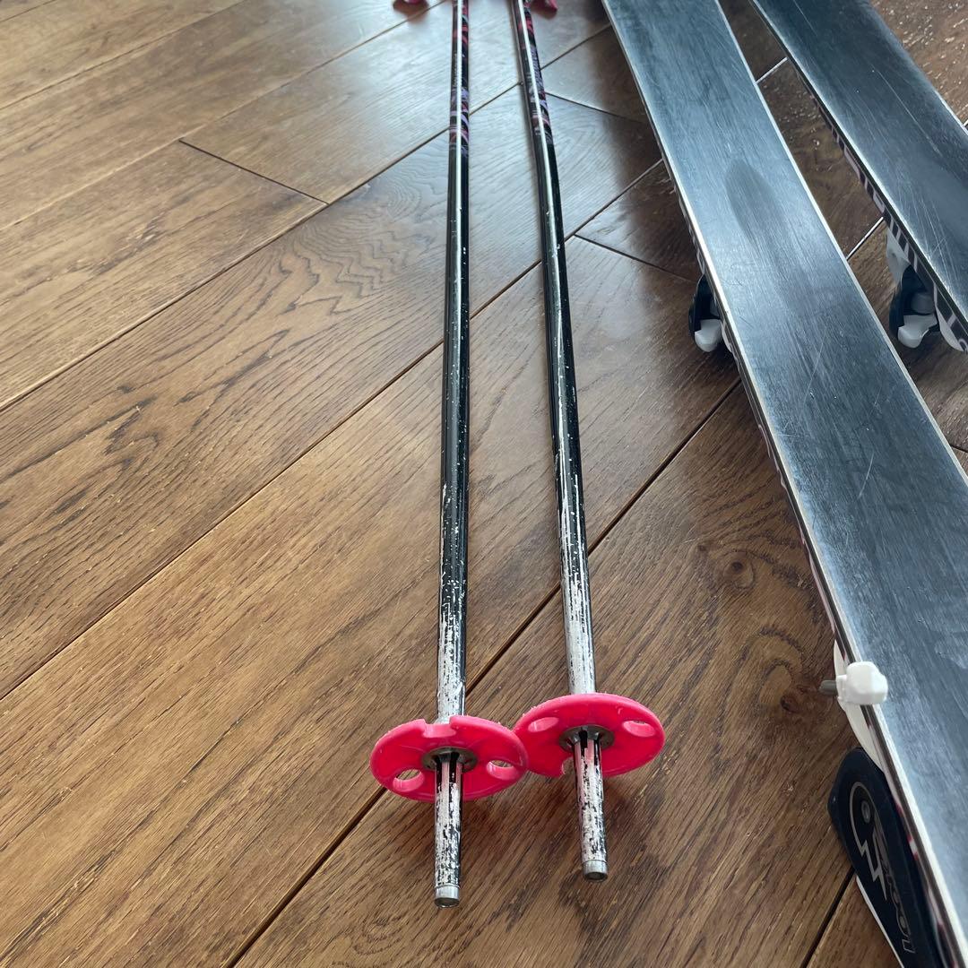 ジュニアスキー　KAZAMA スキーストックブーツ3点セット