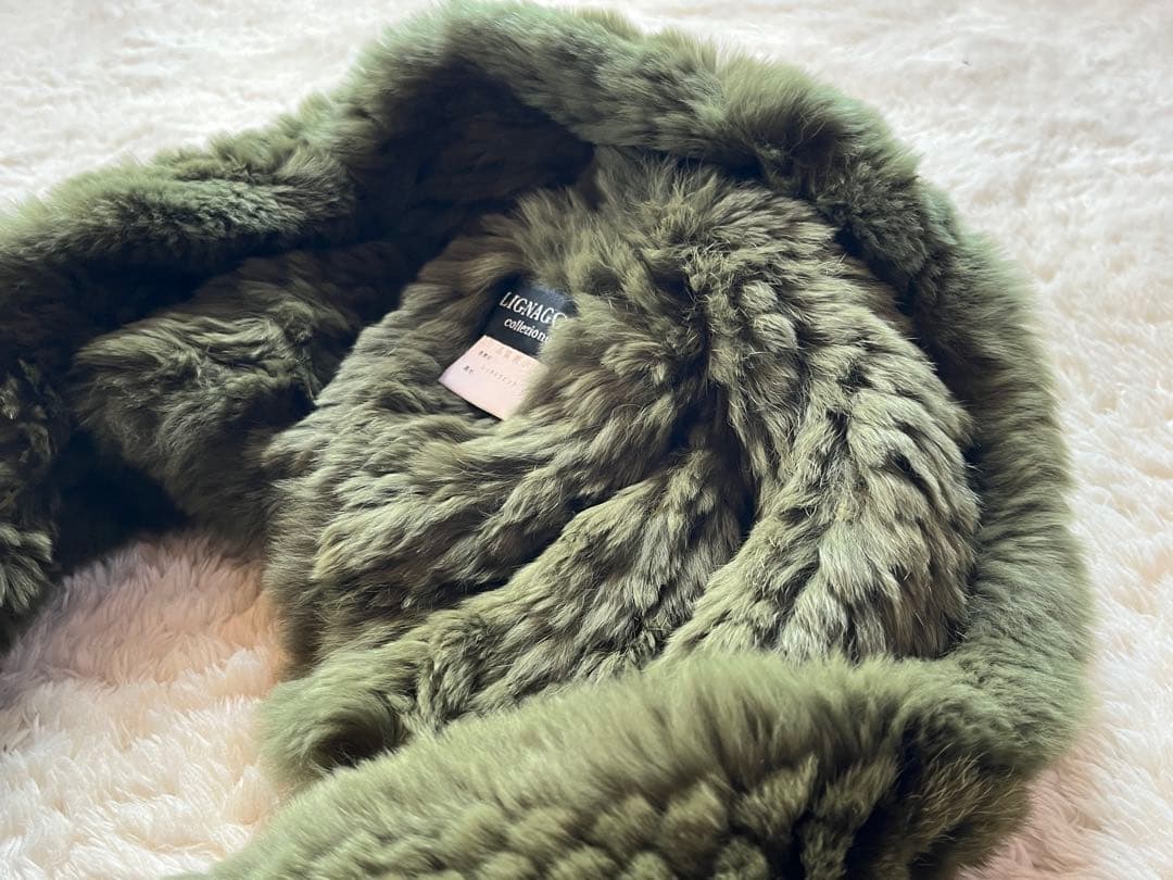 LIGNAGGIO オリーブグリーン レッキスラビット　バラクラバ　極暖　美品！