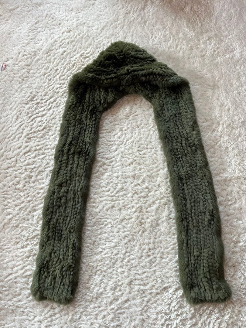 LIGNAGGIO オリーブグリーン レッキスラビット　バラクラバ　極暖　美品！