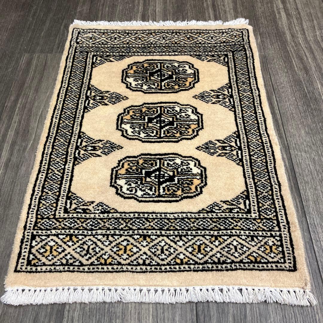 61cmx44cmミニラグ手織り絨毯パキスタン絨毯Bukhara rug
