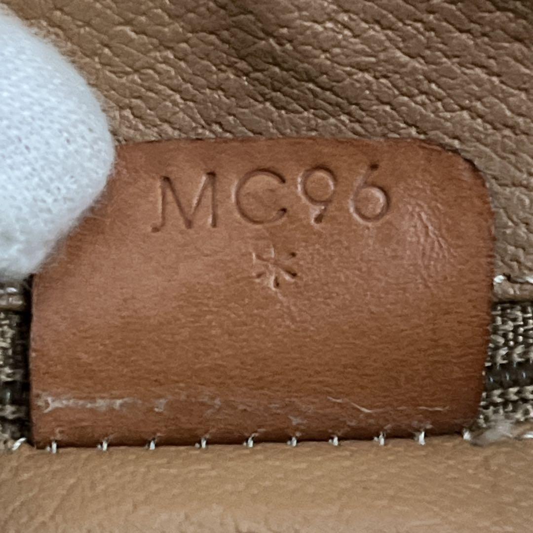 オールド　セリーヌ　ミニボストン　マカダム柄　トリオンフ　ハンドバッグ　ブラウン