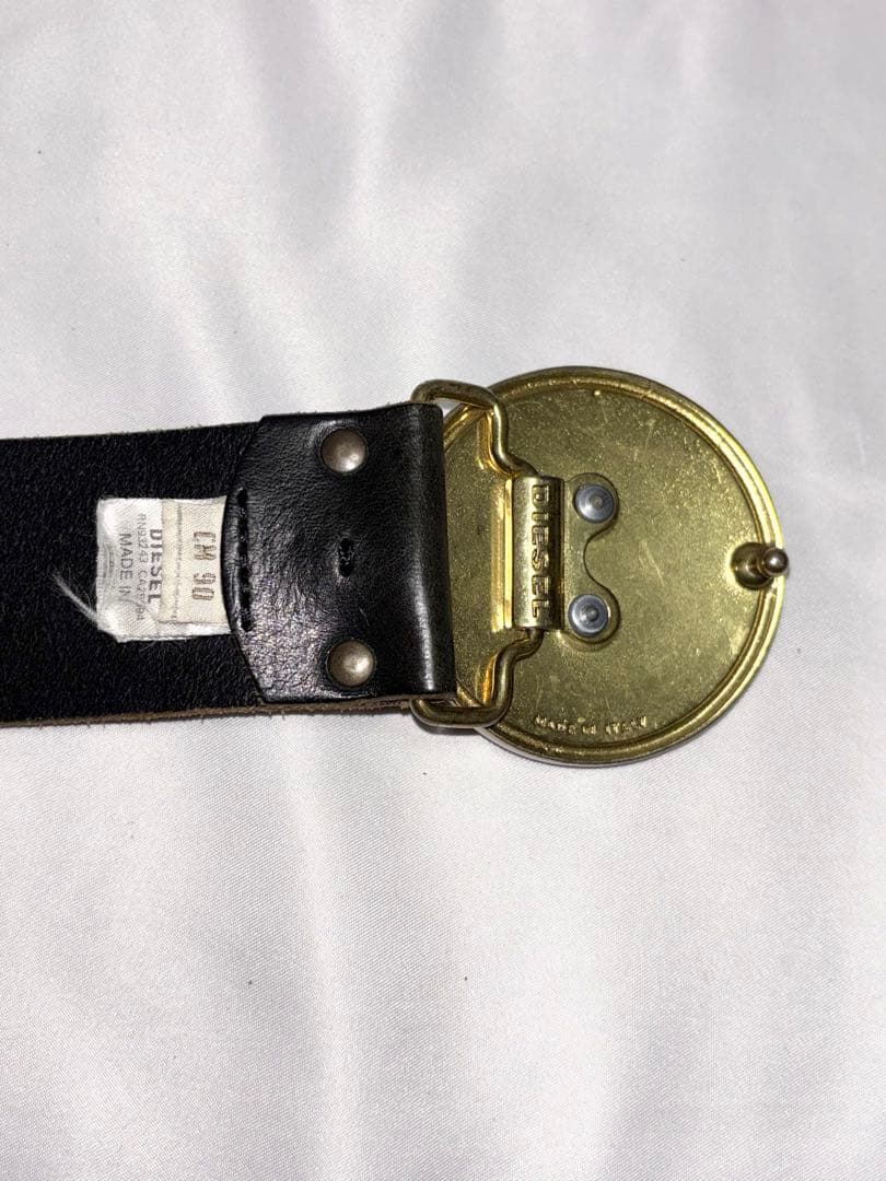 小物 2000s Diesel skull buckle belt