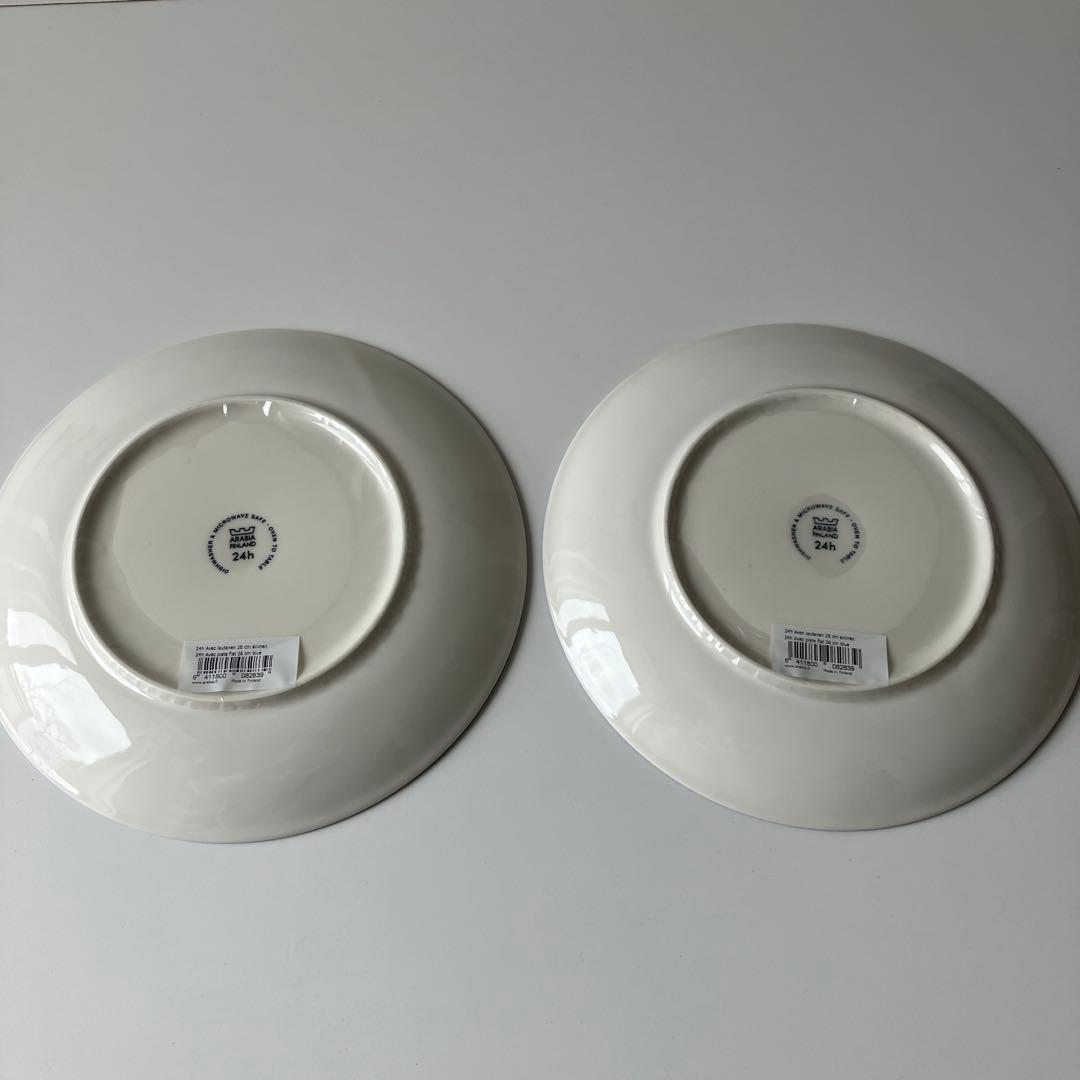 新品アラビア　24hアベックブルー　26cmフィンランド製　希少　２枚