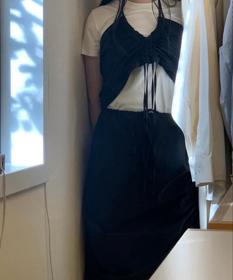 Baserange Pictorial Strap Top ブラック