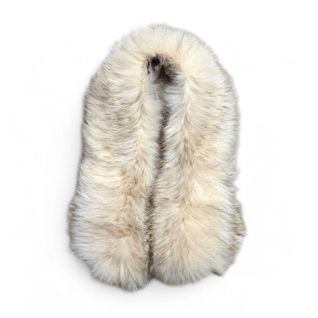 グレースコンチネンタル ダイグラム ファー付 ベージュダウンベスト