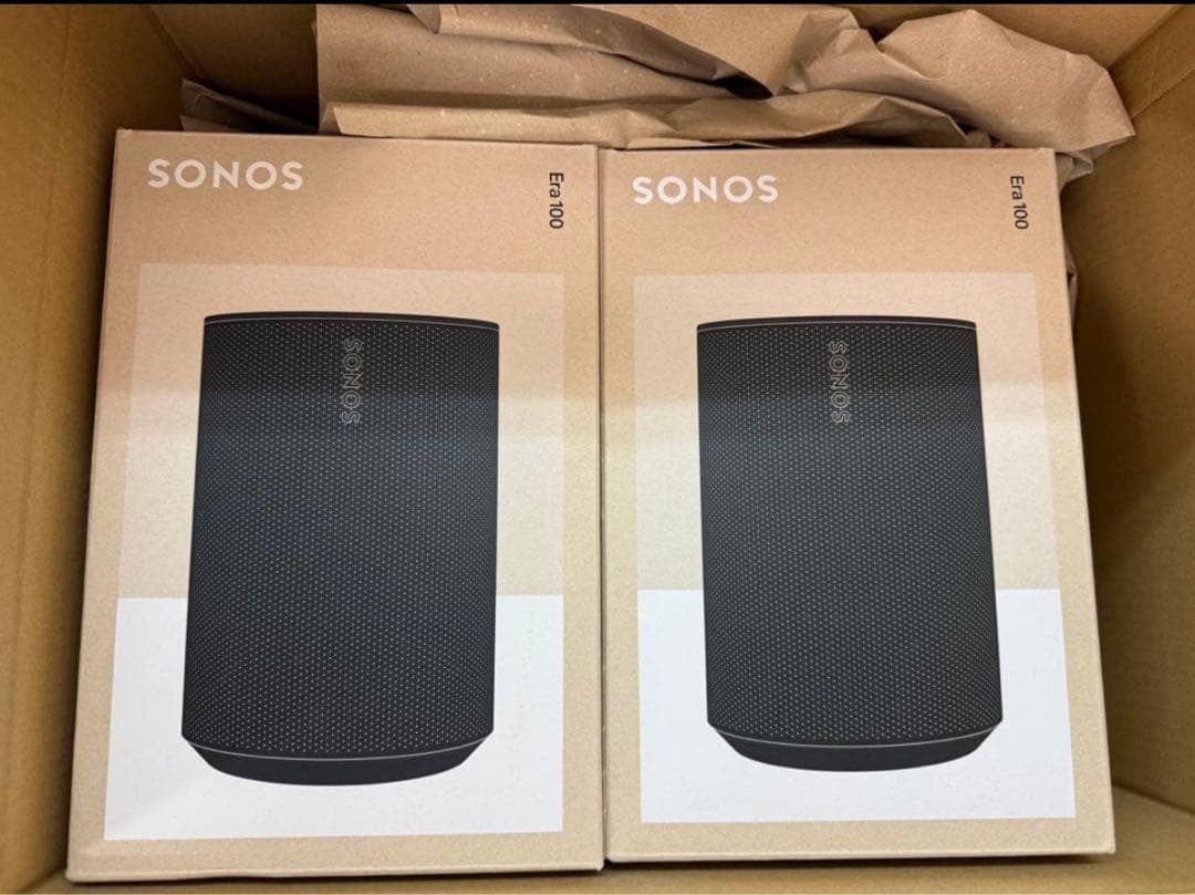 Sonos Era 100 スマートスピーカー 新品未開封 2個セット ブラック
