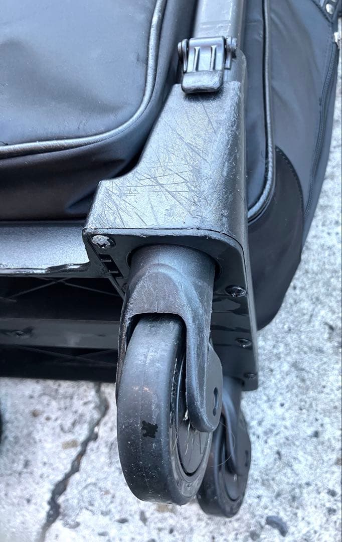 スワニーリニーエ D-597　ブラック4輪ストッパーショッピングカート