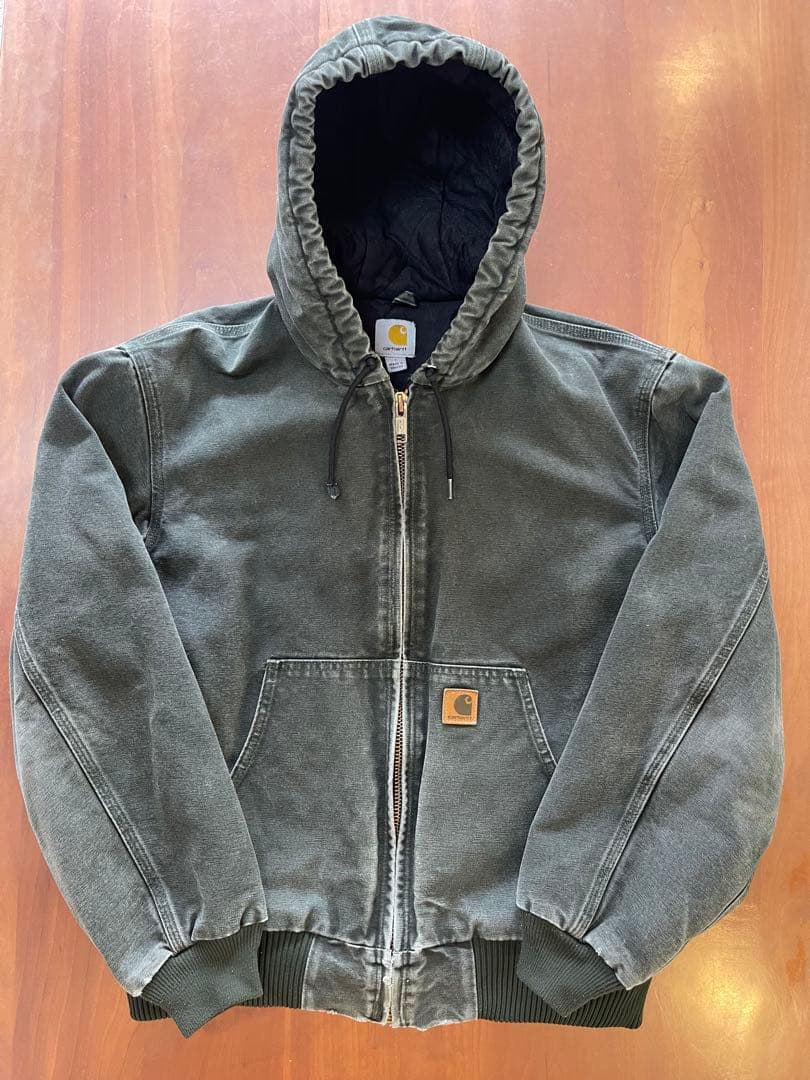 ★カーハート★ダックワークジャケット J130MOS★モスグリーン★Lサイズ