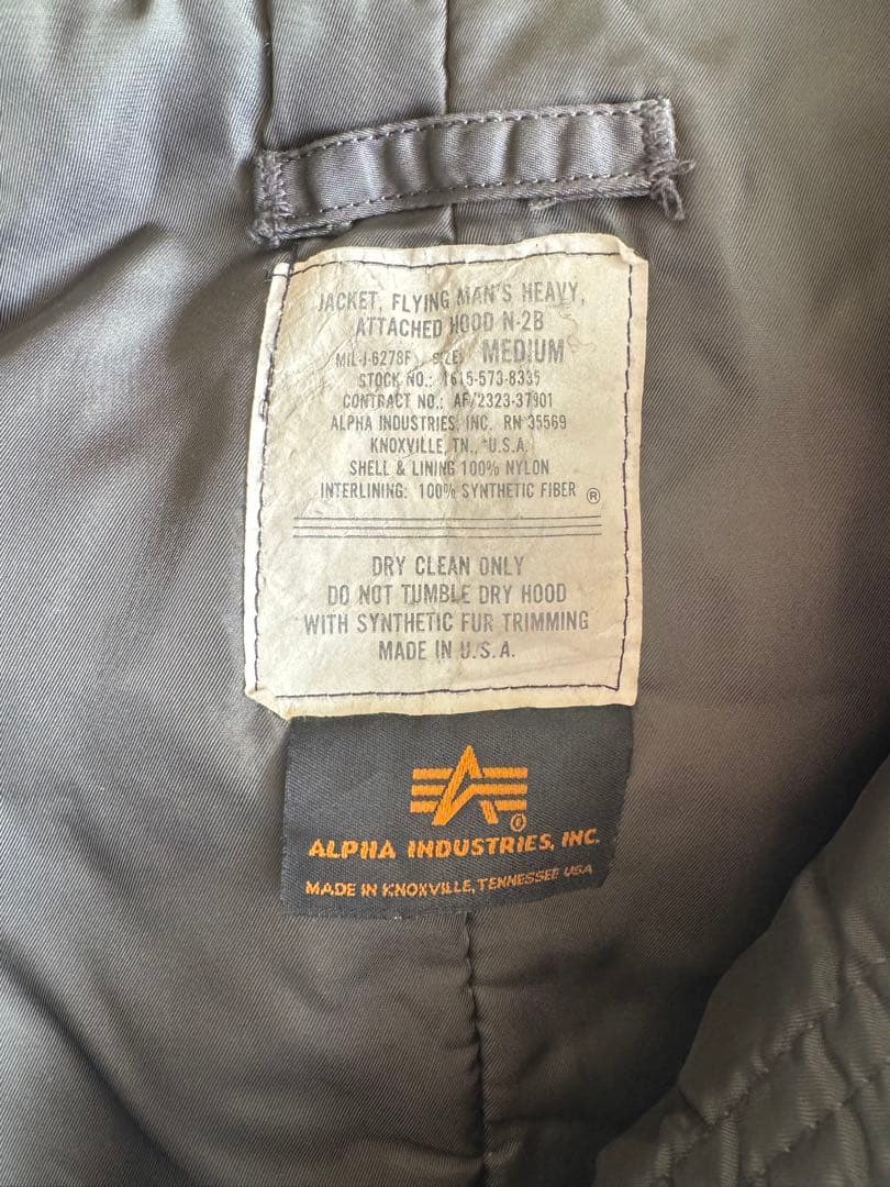 大人気 90s Alpha アルファ N-2B USA製 M IDEAL y2k