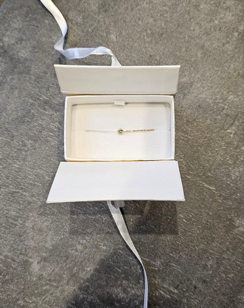 redLine 1粒ダイヤモンド ゴールドブレスレット