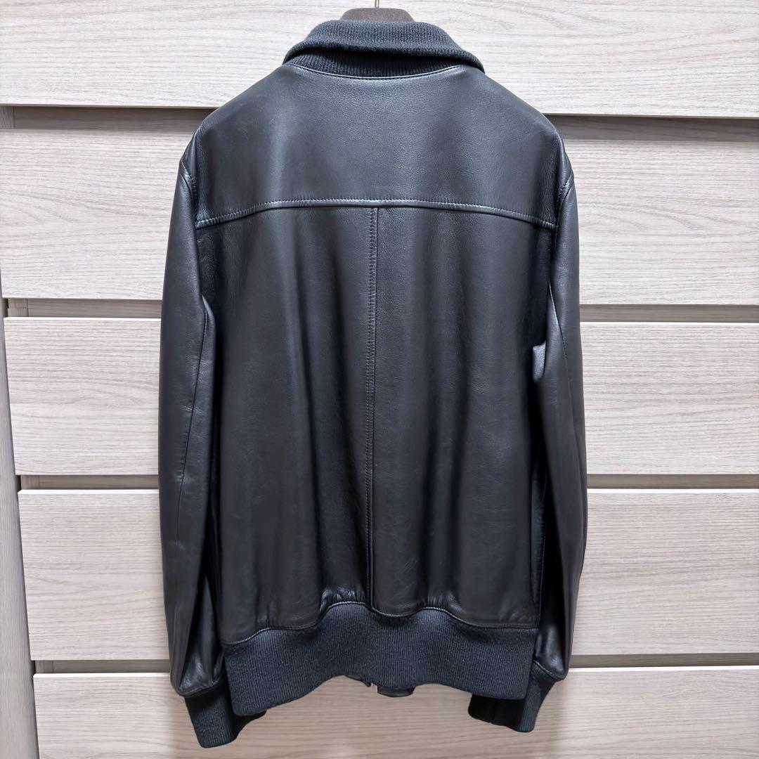 GUCCI レザー ジャケット ブラック 46