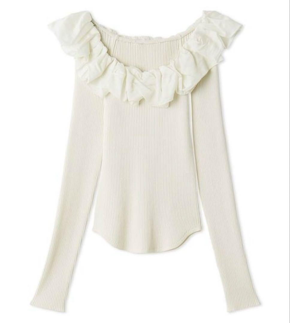 シアーフリルニットプルオーバー　スナイデル