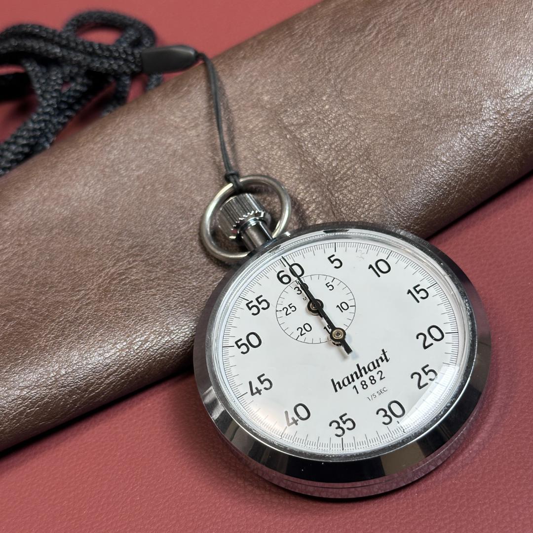 美品】 HANHART ハンハルト 手巻き アナログ ストップウォッチ