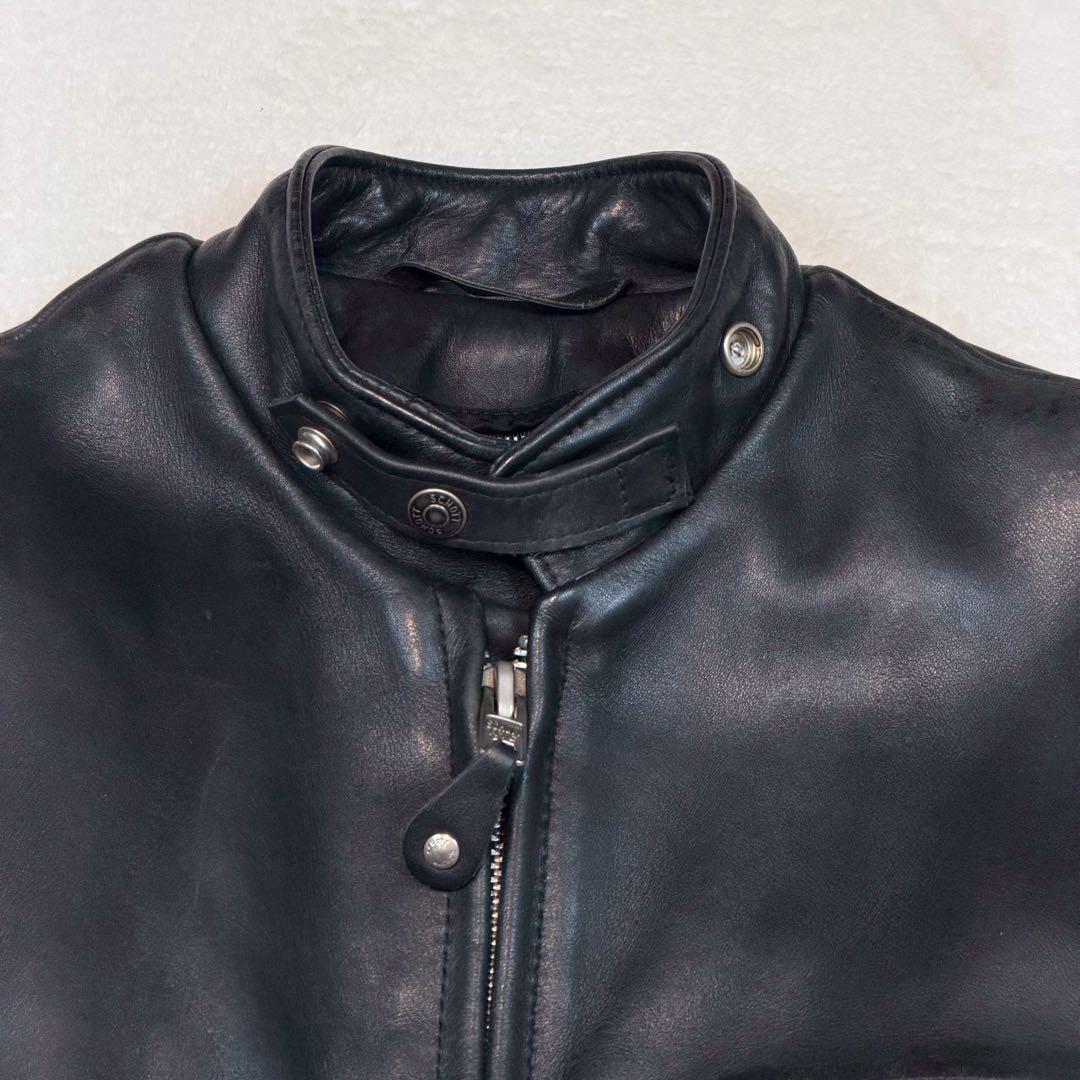 SCHOTT 641 ライダースジャケット 2way ライナー ブラック USA