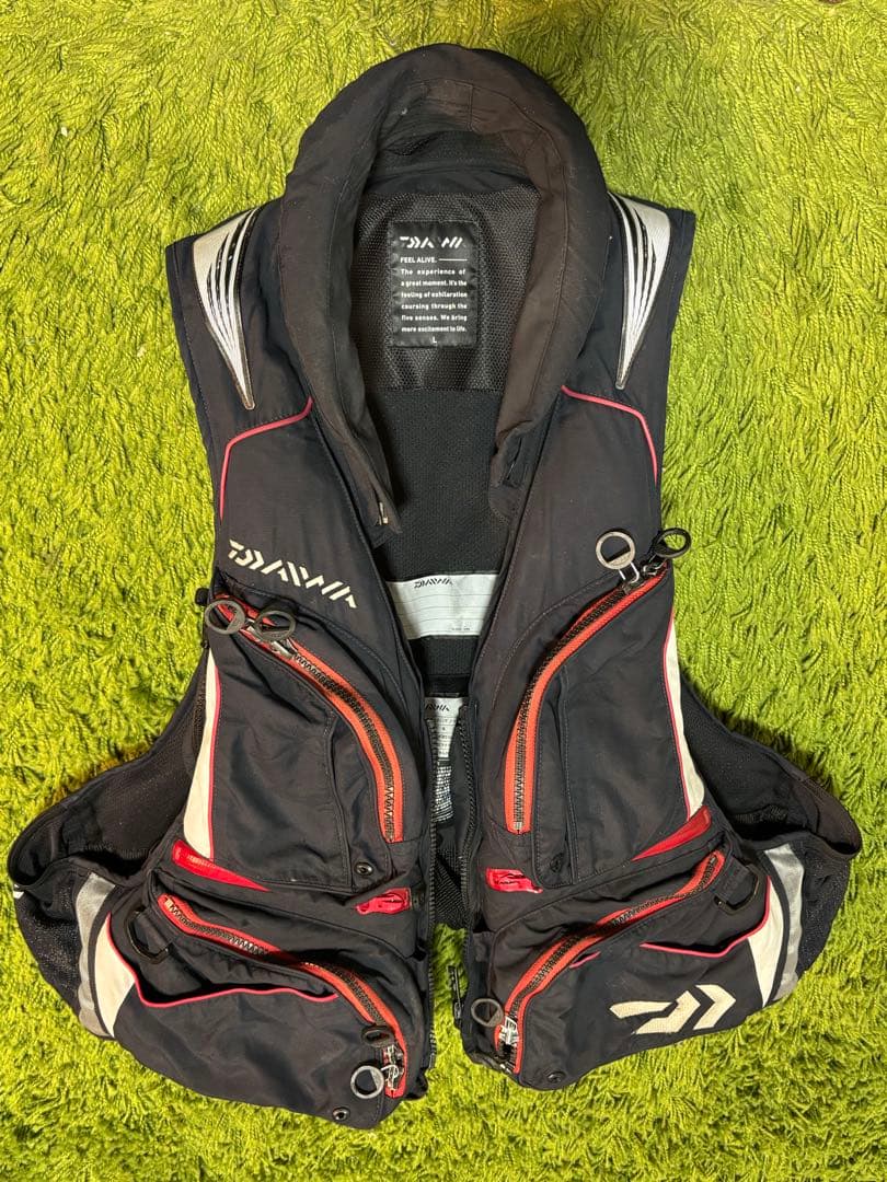 Daiwa ライフジャケット(枕付き) L サイズ　DF-3506 ブラック