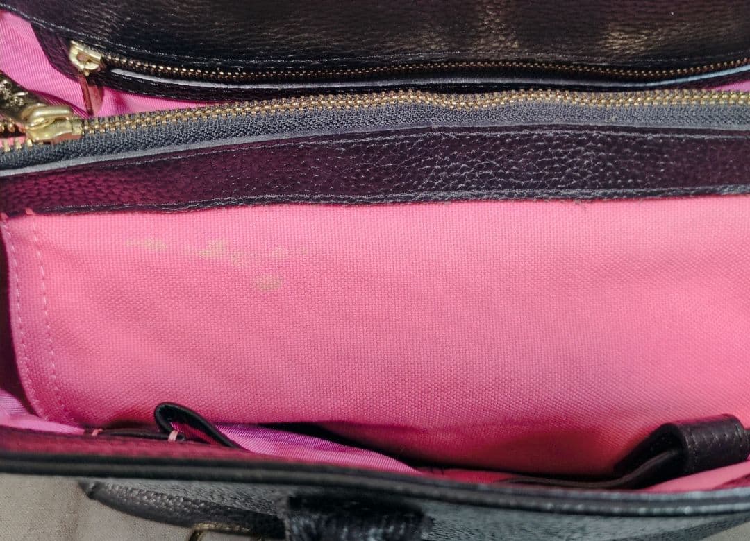 A.D.M.J. トートバッグ シボ革 レザー ゴールド金具 A4収納 ビジネス