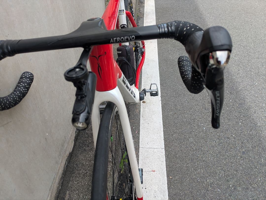 ロードバイクELVES VANTAR ディスク　ロードバイク ホワイト/レッド