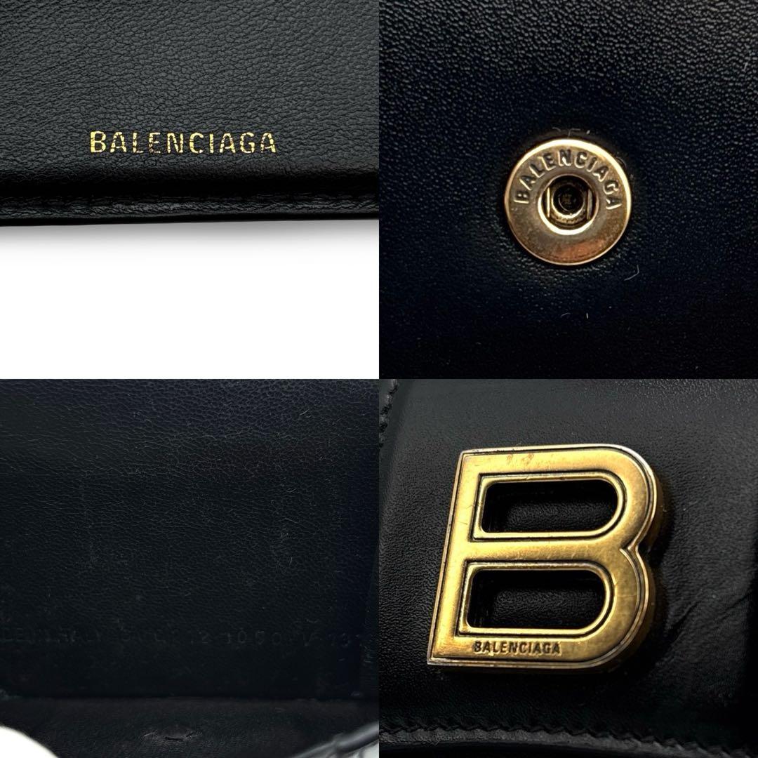 極美品】BALENCIAGA バレンシアガ Hourglass ウォレット 財布