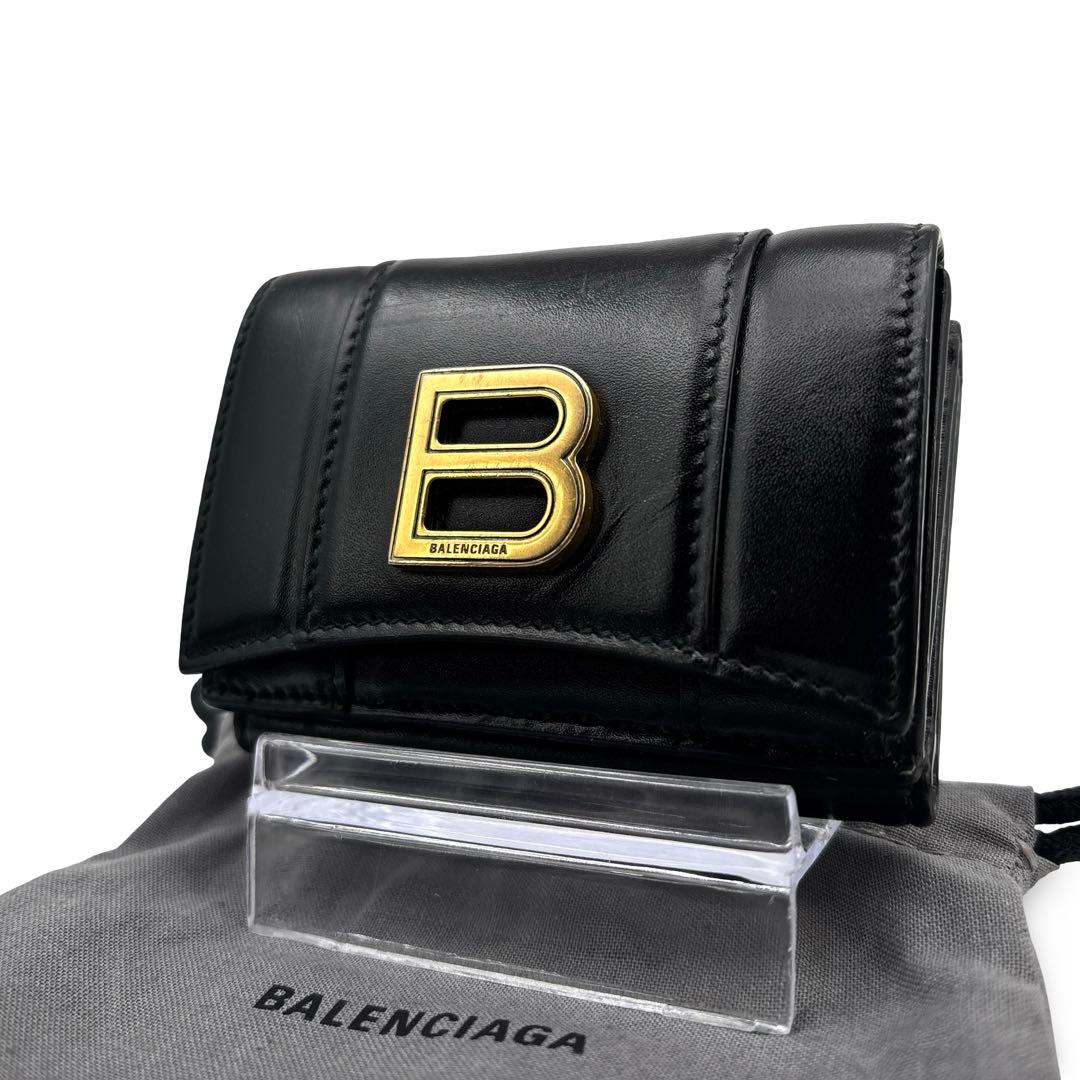 極美品】BALENCIAGA バレンシアガ Hourglass ウォレット 財布