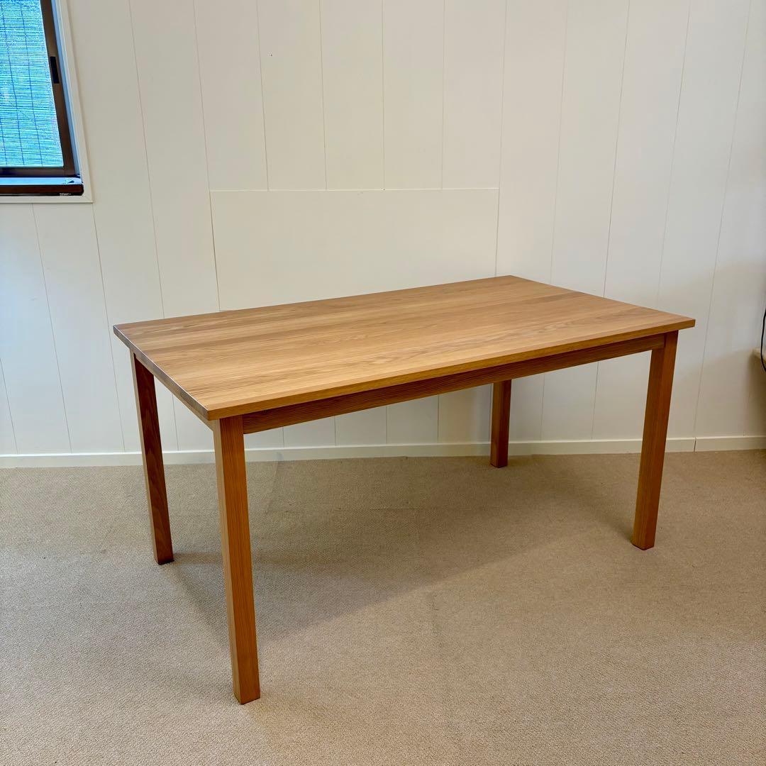 展示品 無印良品 オーク無垢材 ダイニングテーブル　140cm