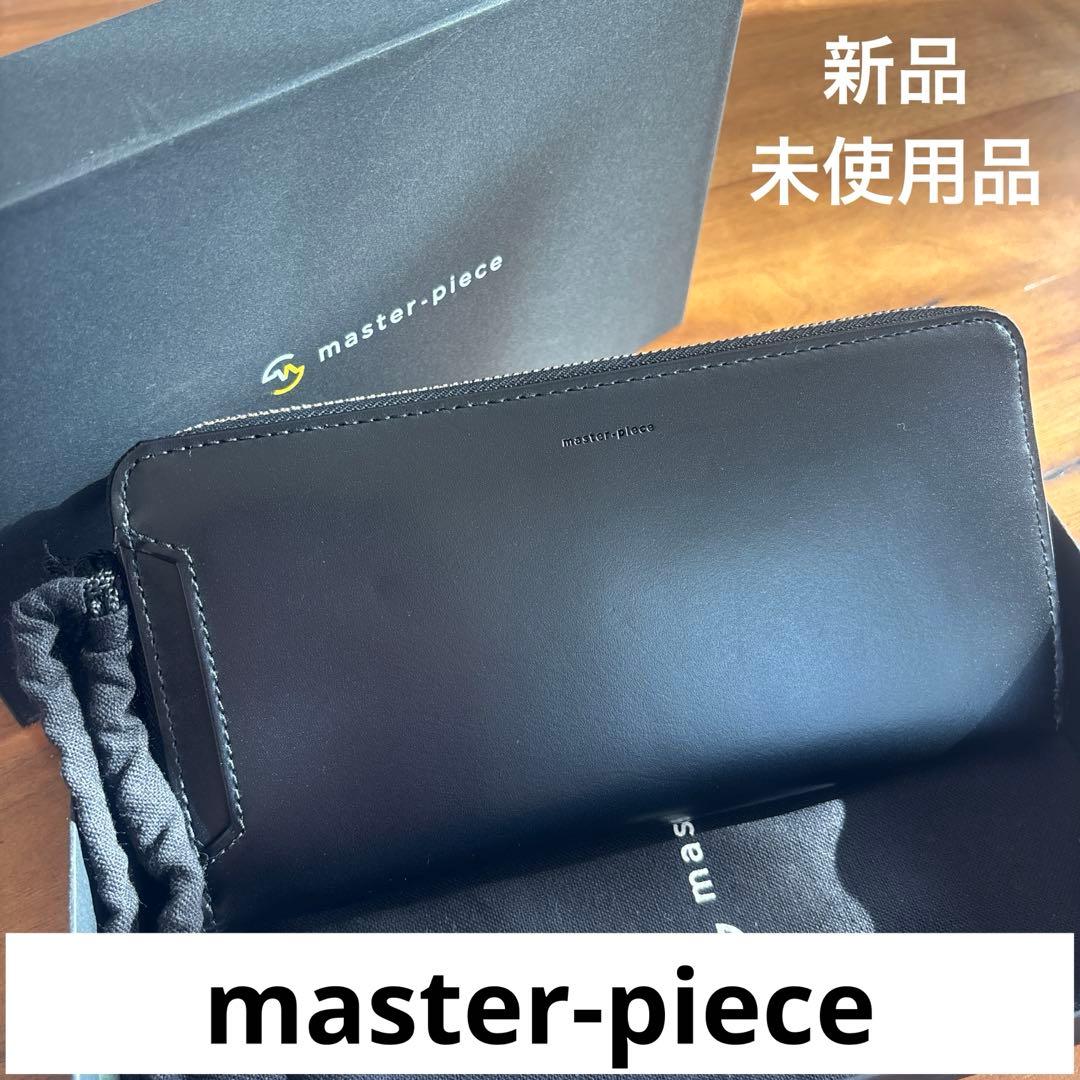新品　現行品　master-piece メンズ　Notch 革製　長財布　黒