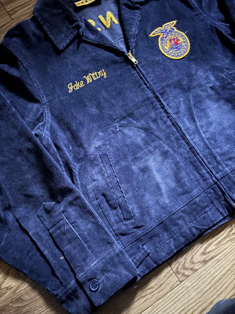 ★美品【希少BIGサイズ】90s ~濃紺　FFA ジャケット lot100-40