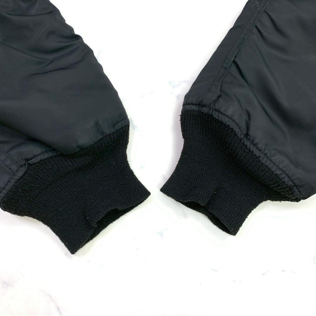 希少カラー★90s USA製 ALPHA MA-1 ブラック L　D249