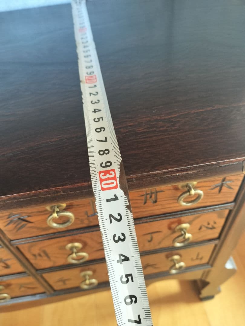 李朝家具 薬箪笥 百味箪笥 百目箪笥 18杯 W800×D300×H400mm