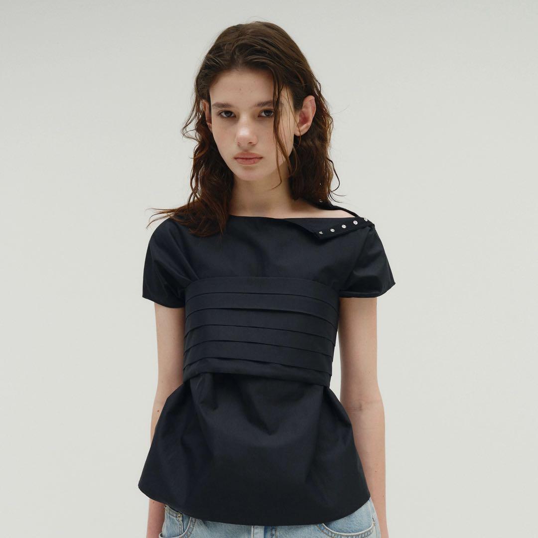 【最終値下げ】韓国ソンスEQL SALTY PEBBLE トップス　ブラウス