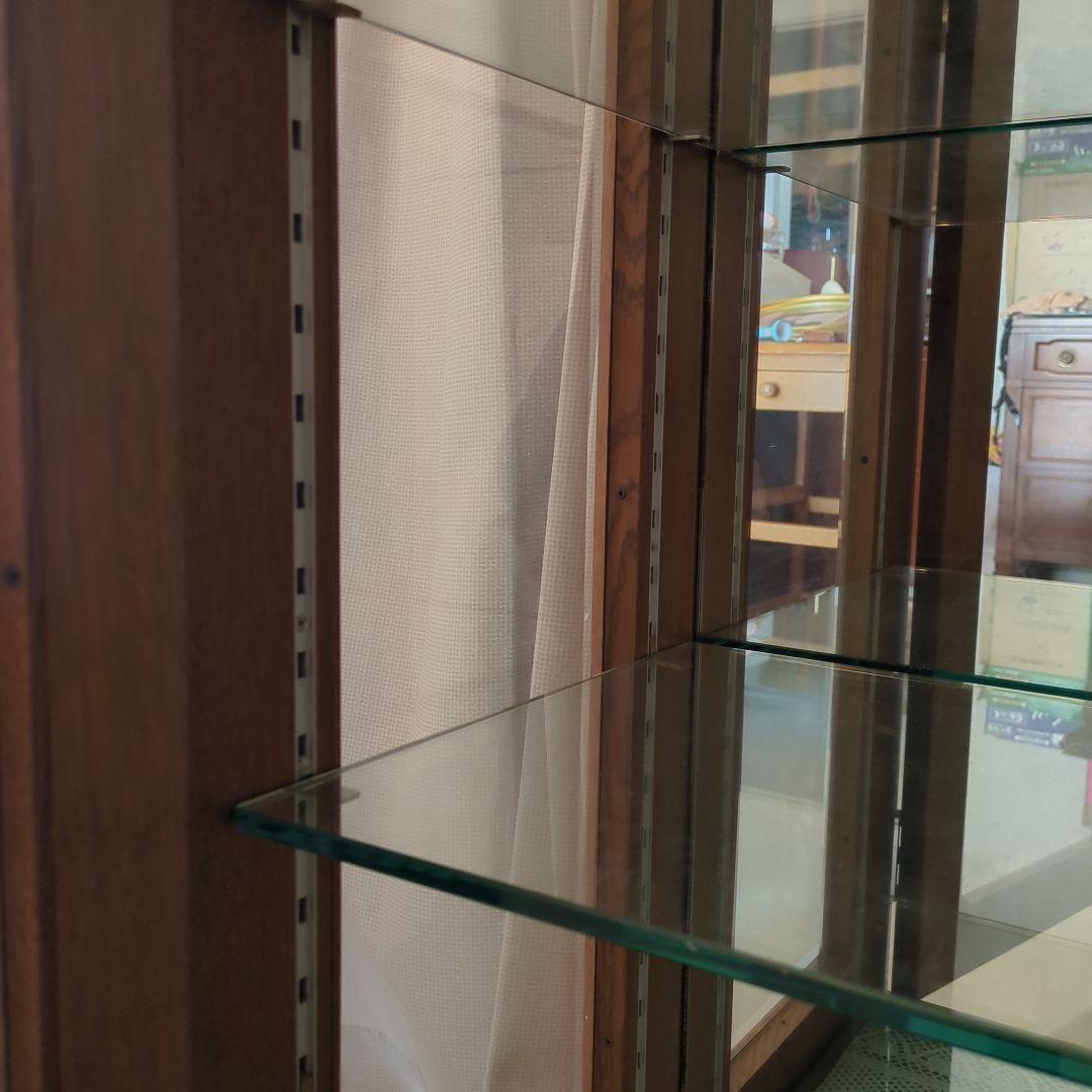 飾り棚 ガラス　ショーケース　ガラスケース　木製キャビネット　キャビネット　飾棚