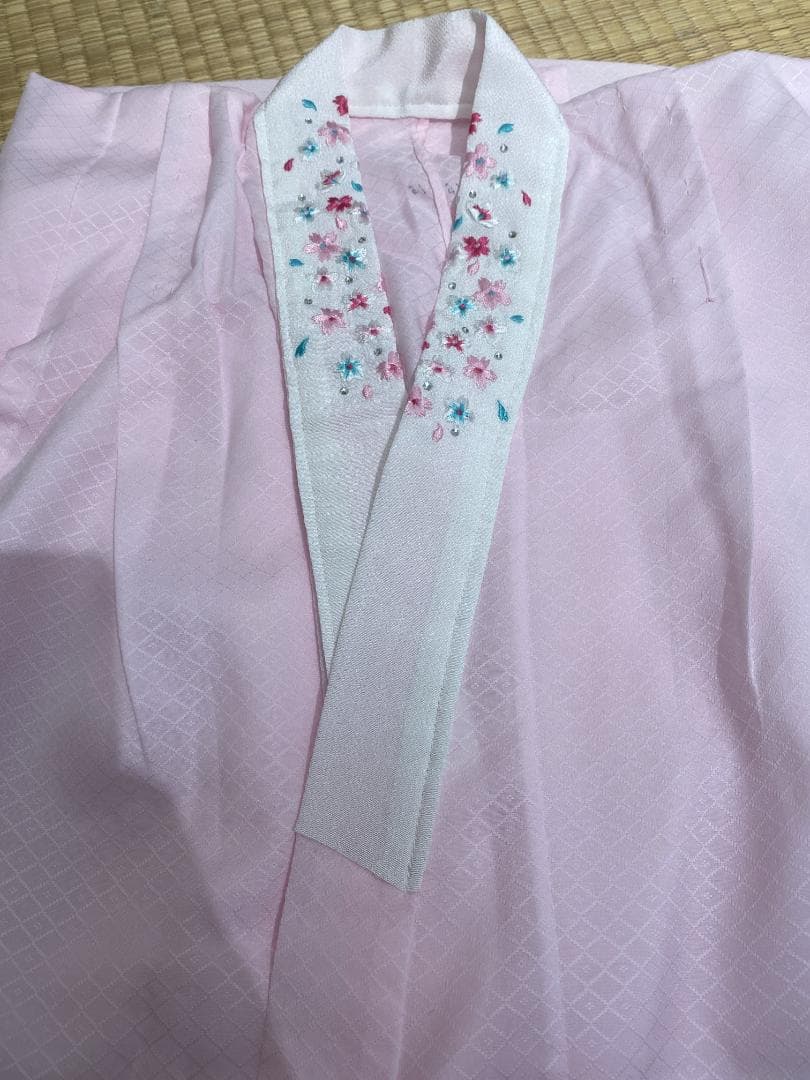 七五三 女の子 着物 四つ身 祝い着 7歳 小紋柄 襦袢付き　美品