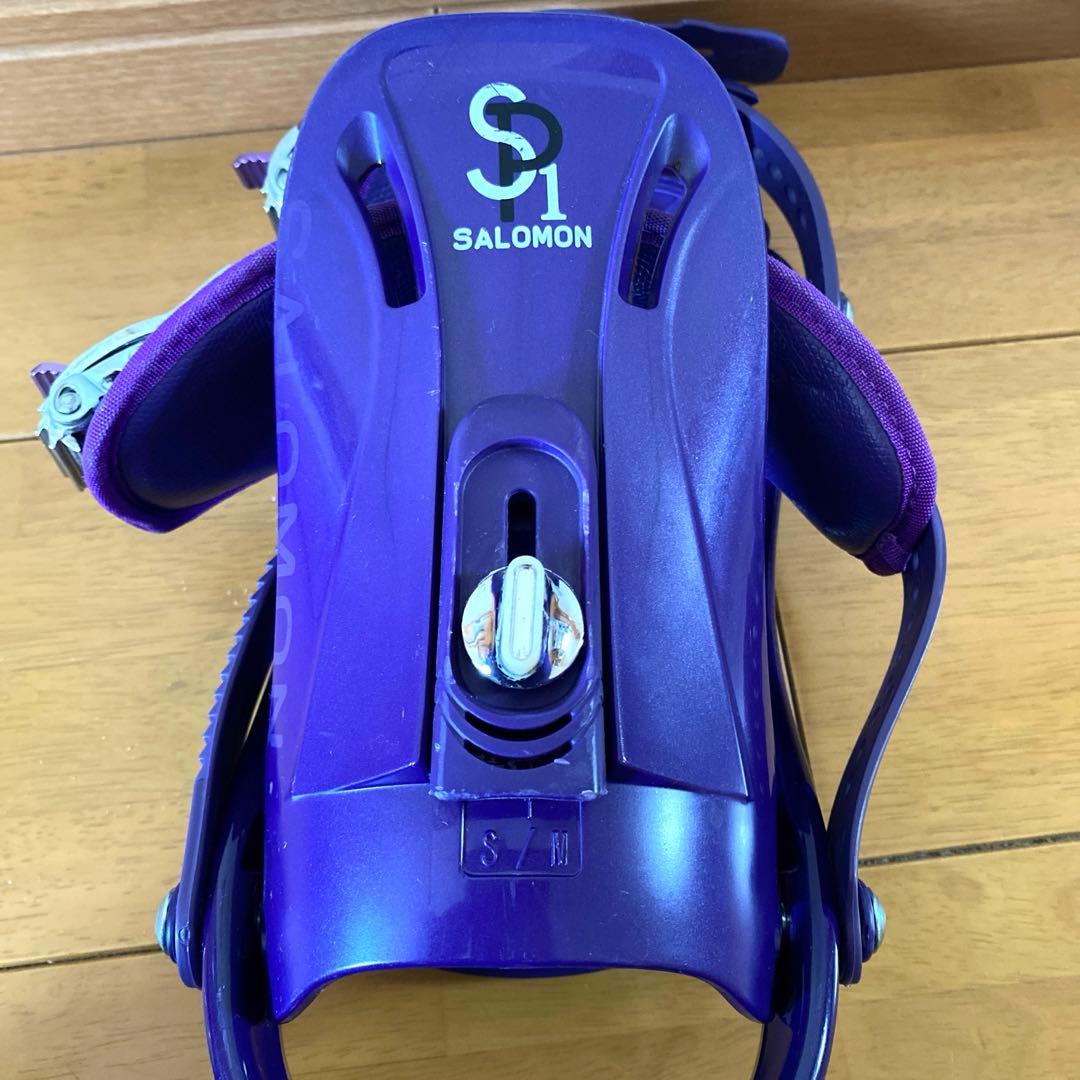 お値下げ‼️ SALOMON SP1 スノーボード ビンディング 紫 S/Mサイズ