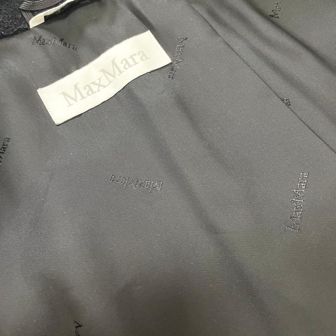 【ていぼん】MaxMara 白タグ カシミヤ混 Pコート 金ボタン