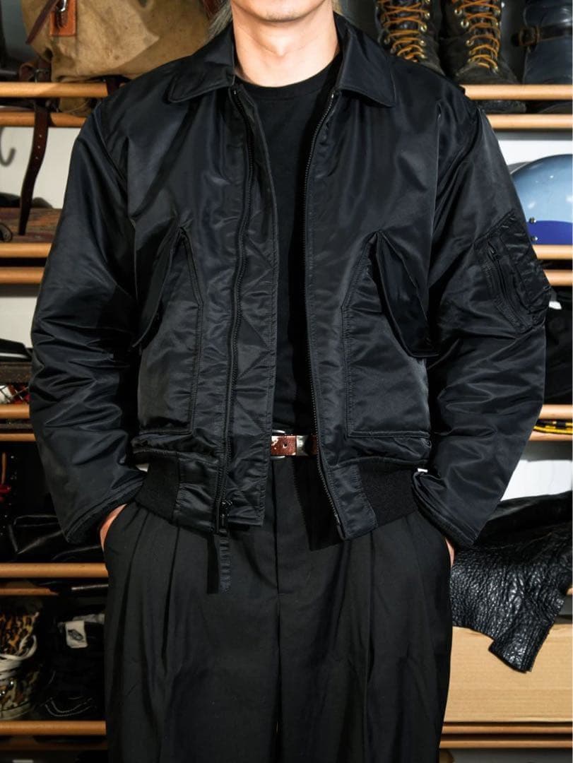 Mサイズ　CWU45/P 初年度モデル復刻黒高光沢ナイロンIDEALジッパー