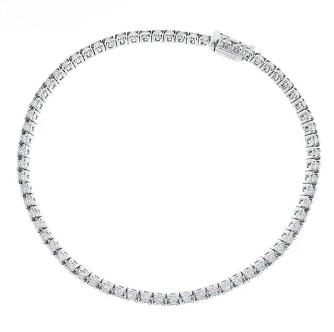 ダイヤモンド テニスブレスレット Pt850プラチナ ブレスレット