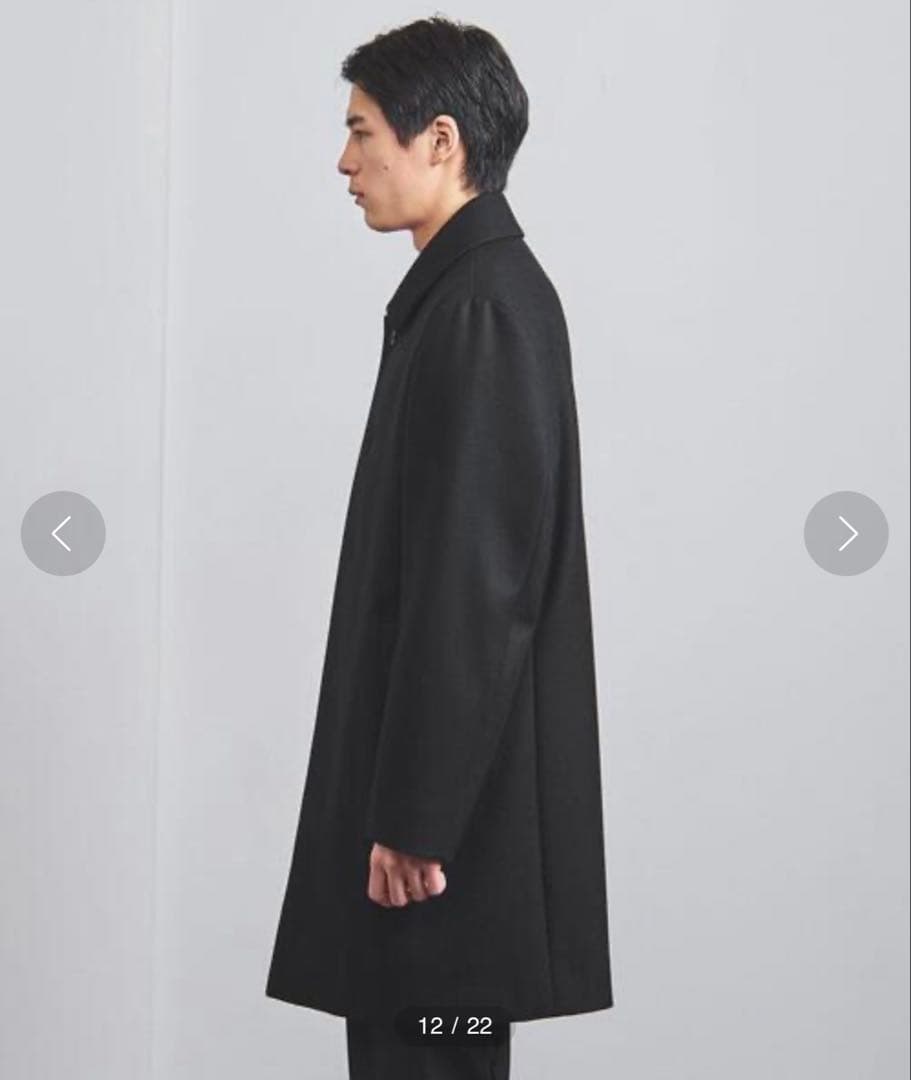 United Arrows メルトン ネイビー ステンカラーコート