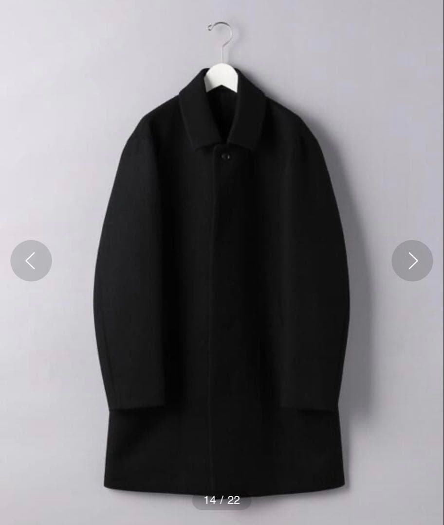 United Arrows メルトン ネイビー ステンカラーコート