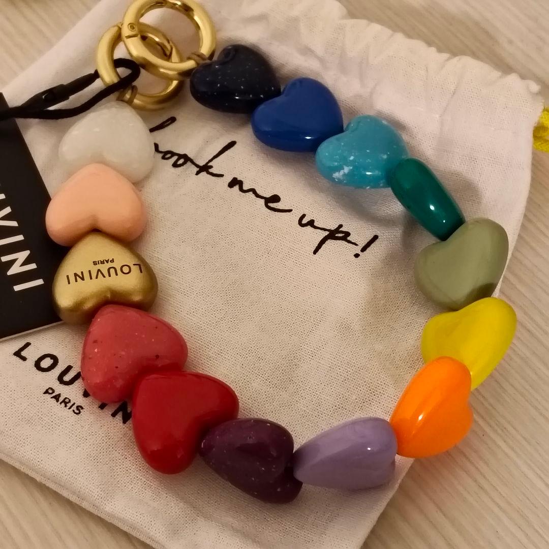 LOUVINI PARIS ストラップ　PETIT CUORE RAINBOW