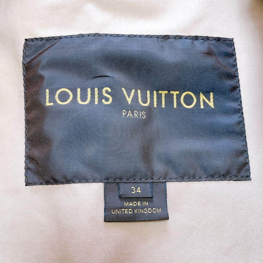 ルイヴィトン モノグラム トレンチコート ゴム引きコート 34