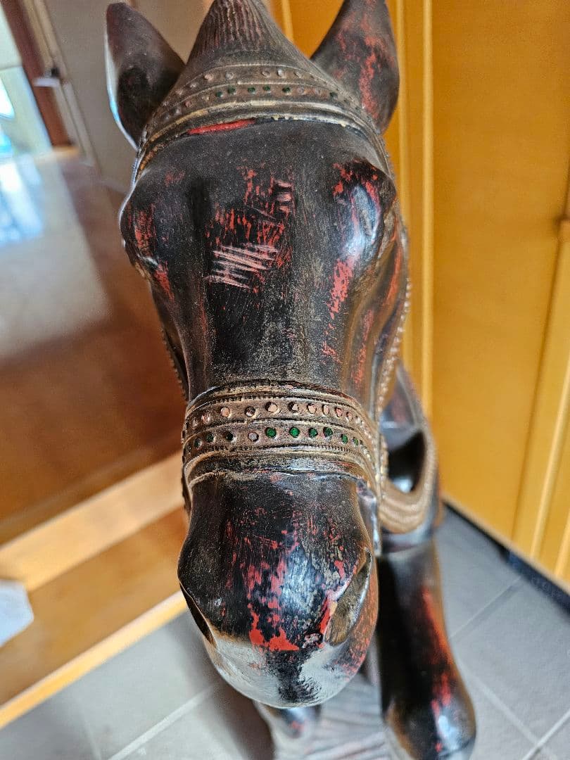 1本彫り　馬　馬像　置物　150センチ超え