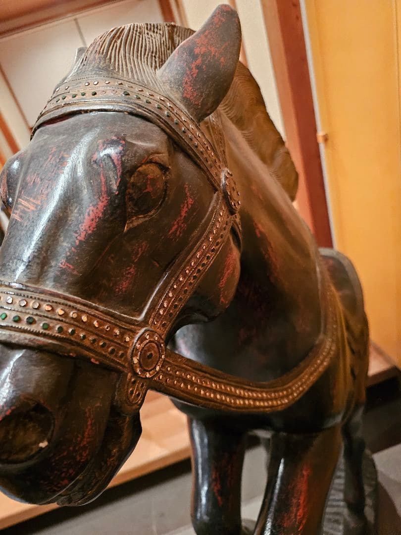 1本彫り　馬　馬像　置物　150センチ超え