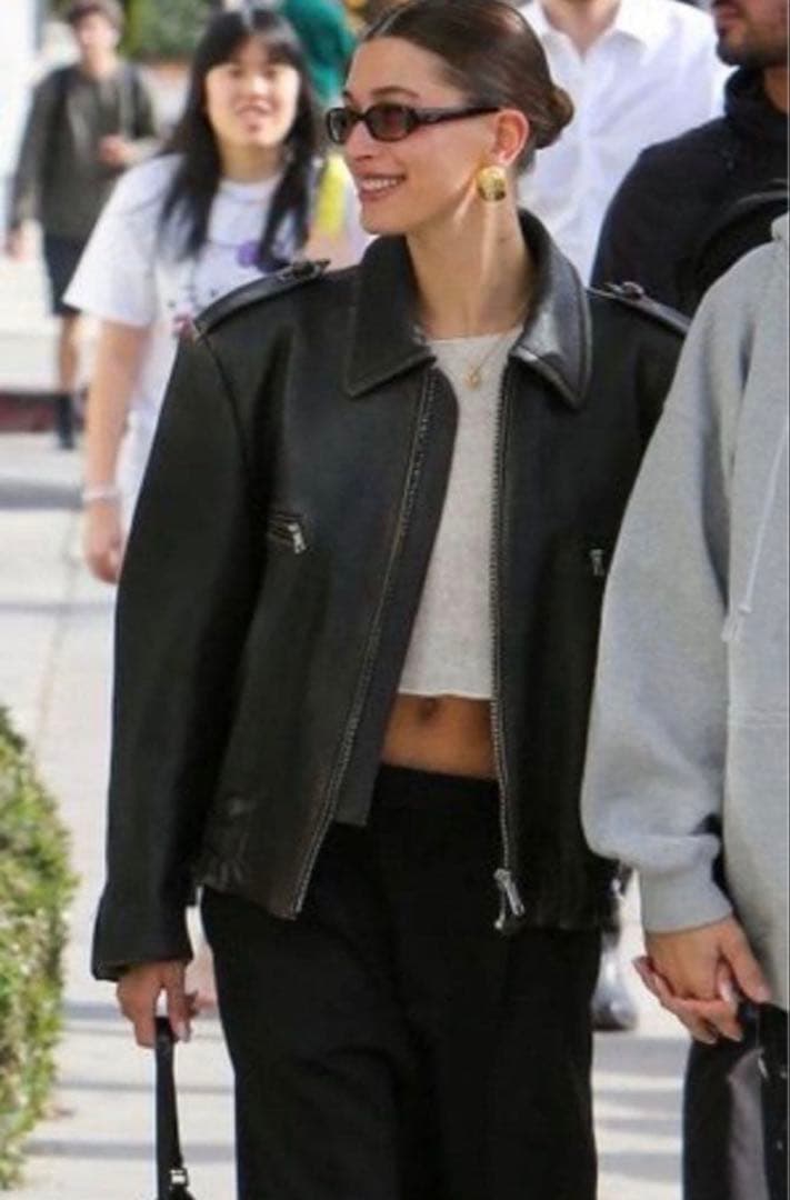 j*a様 PRADA 22ss look2 レザージャケット ブルゾン