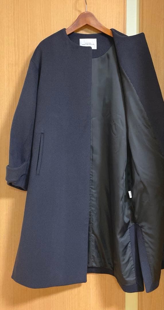 ☆極美品☆グリーンレーベル アンゴラビーバースリットノーカラーコート　38