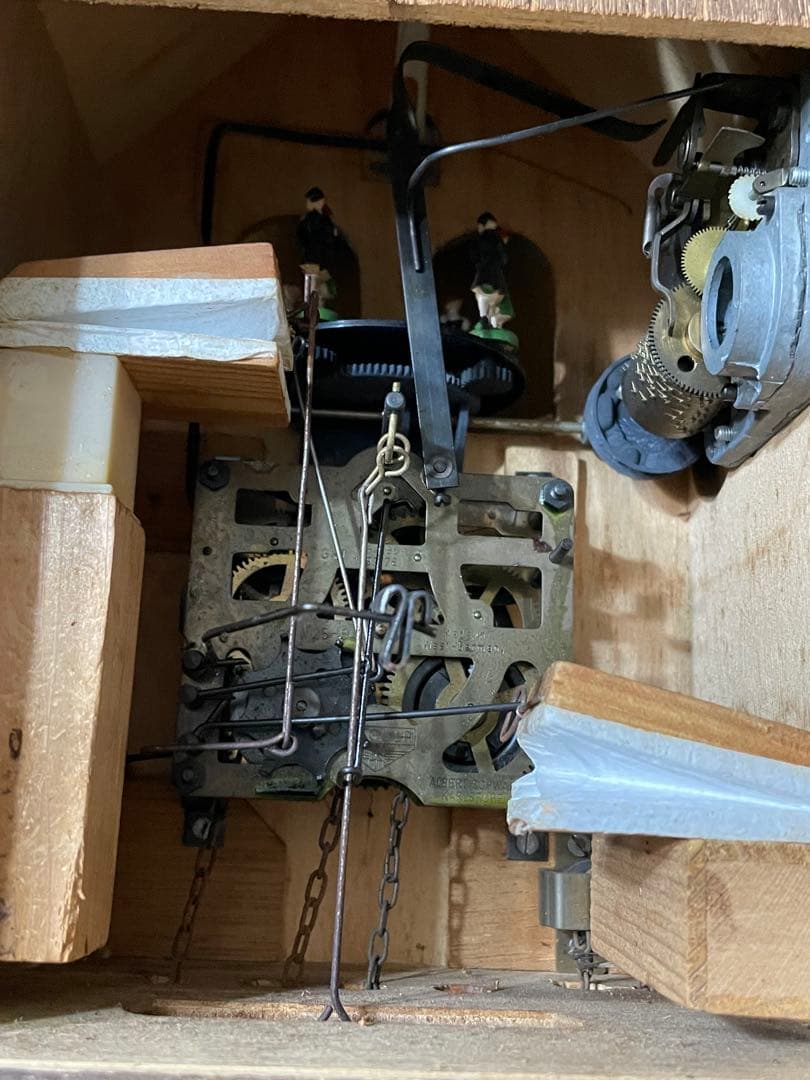 西ドイツ製　からくり鳩時計　稼働品 アンティーク 木製 ヴィンテージ　精度調整済