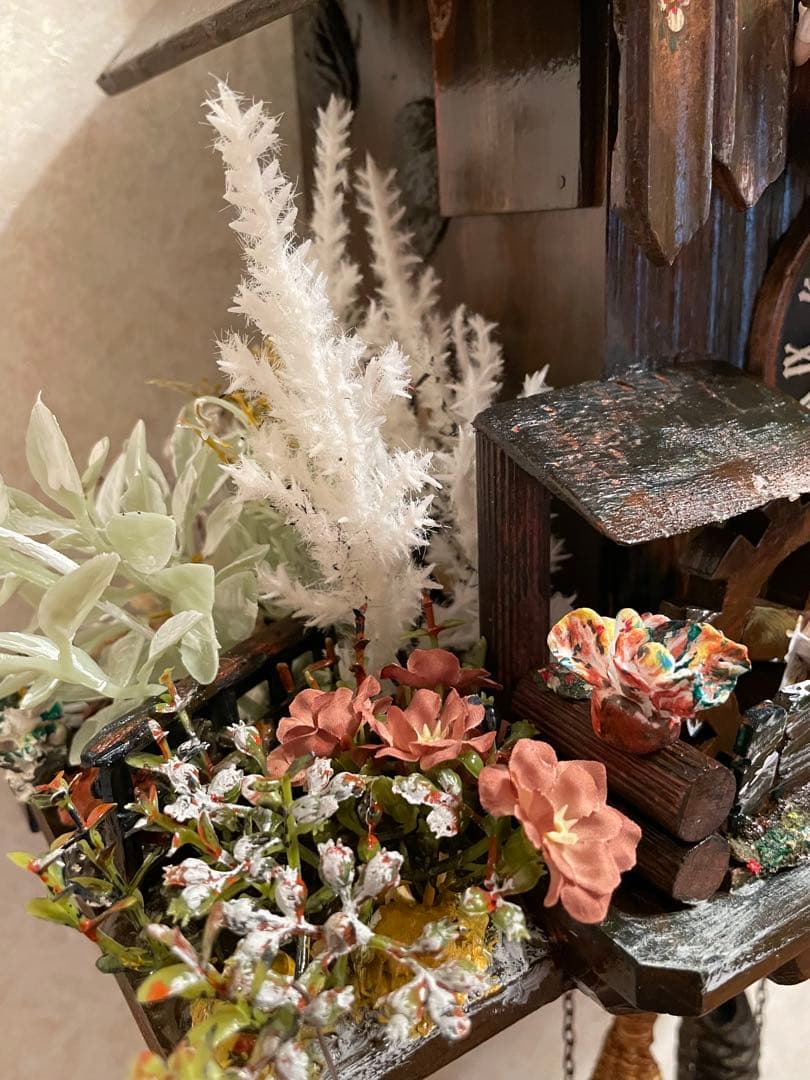 西ドイツ製　からくり鳩時計　稼働品 アンティーク 木製 ヴィンテージ　精度調整済