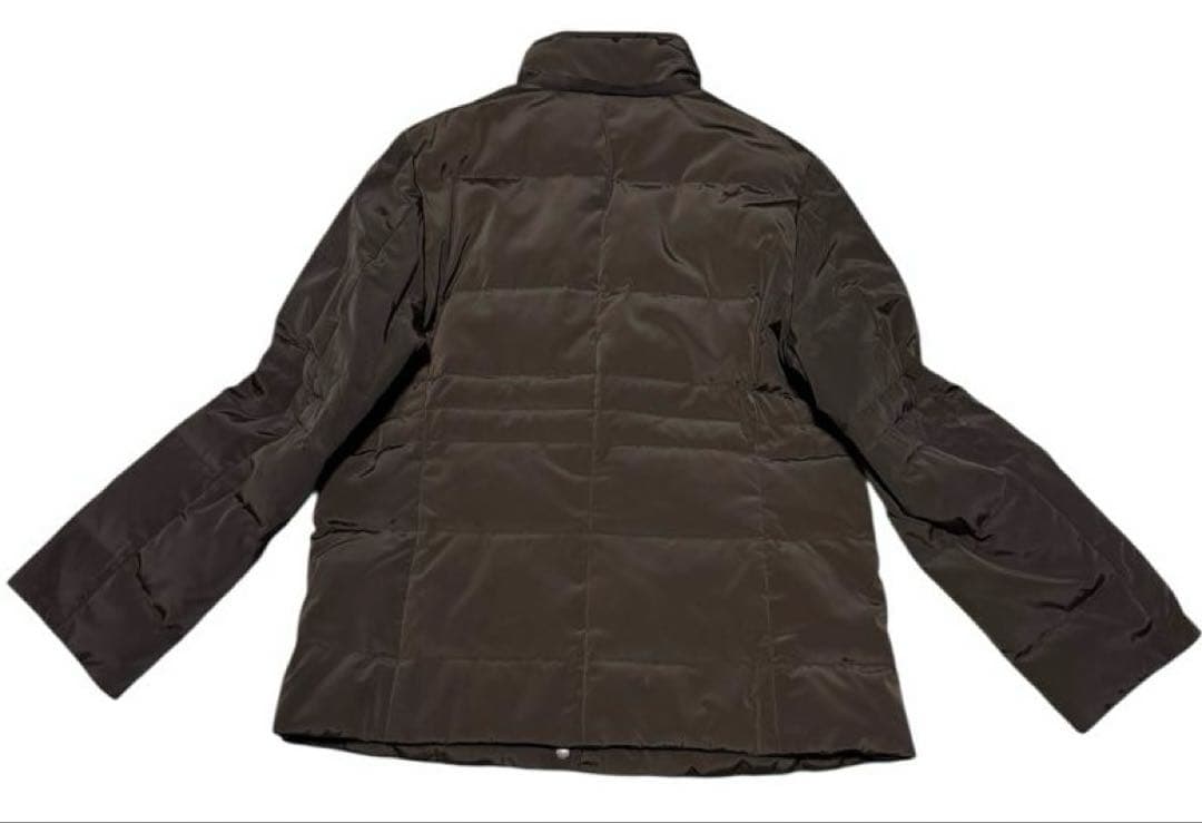 バーバリーロンドン　ダウンジャケット　大きいサイズ　44　こげ茶色　フード欠品