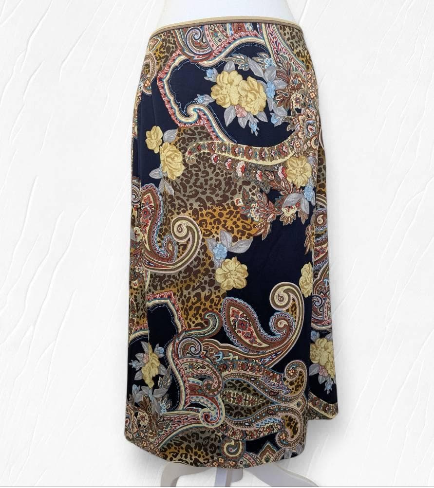 【美品】LEONARD レオナール スカート カンカン素材 76サイズ