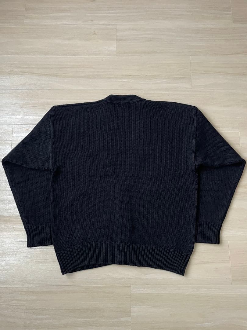 90s old gap コットンニット カーディガン ブラック 黒 ビンテージ