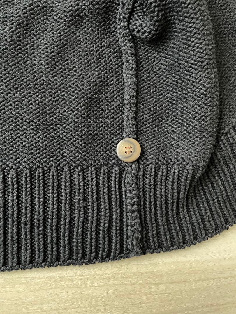 90s old gap コットンニット カーディガン ブラック 黒 ビンテージ