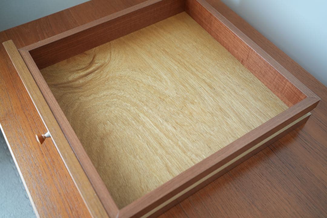 イギリス ヴィンテージ チーク材コーヒーテーブル引出付き